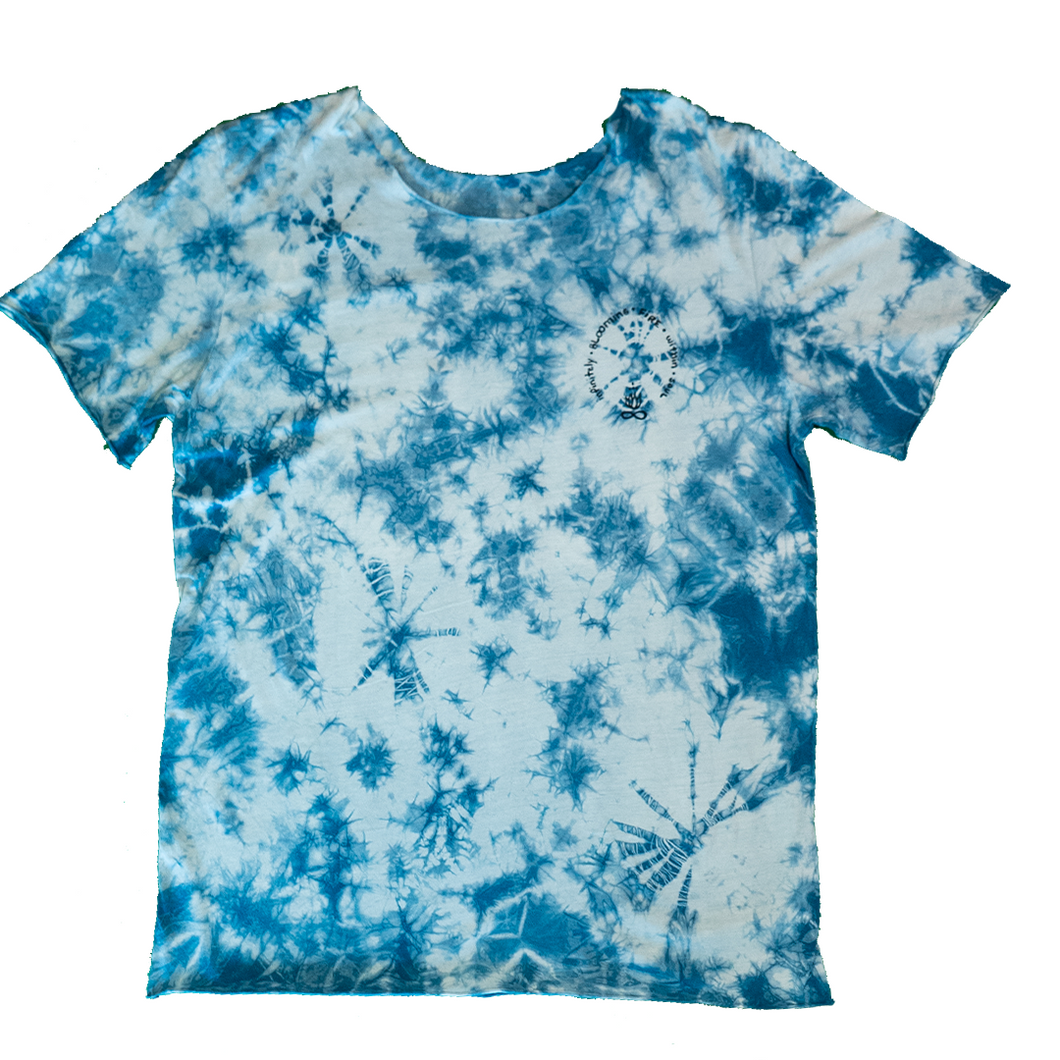 Earth Dream Swoop Neck T-Shirt (Indigo)